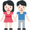 Man and Woman Holding Hands - Light emoji on Twitter
